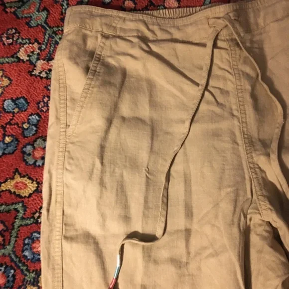 J. Crew tie waist seaside pants size L NWT - Picture 3 of 7